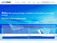 Tablet Screenshot of activeblogs.com